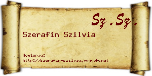 Szerafin Szilvia névjegykártya